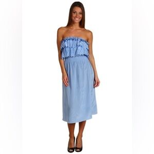 Rebecca Taylor Silk Off the Shoulder Dress